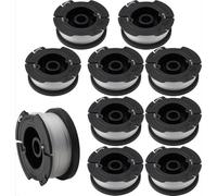 StarRing Lot de 10 bobines de fil de rechange pour débroussailleuse Black & Decker BESTA525 BESTA528 BESTA530 BESTE630 BD032