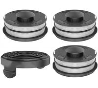StarRing Lot de 4/8/12 bobines de rechange et cache-bobine pour débroussailleuse Einhell GC-ET 4530 3405685, accessoires pour débroussailleuse, ligne et capuchon (4 pièces)