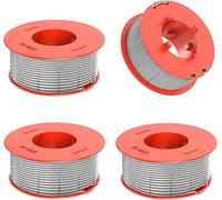 StarRing Lot de 4 bobines de fil et couvercle de rechange pour débroussailleuse Bosch F016800175, garniture de rechange pour Bosch ART 23 26 30 Combitrim ART 23 26 Easytrim Ø 1,6 mm Longueur 8 m