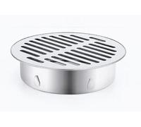 StarRing Siphon de sol rond en acier inoxydable, grille en acier métallique, filtre anti-encrassement, balcon extérieur, cour, outils ménagers (150 m)