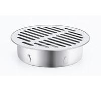 StarRing Siphon de sol rond en acier inoxydable, grille en acier métallique, filtre anti-encrassement, balcon extérieur, cour, outils ménagers (160 m)