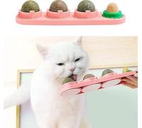 STARROAD-TIM Catnip Balls Catnip Toy for Cats Rotatable Edible Balls Natural Healthy Self-Adhesive Catnip Edible Balls