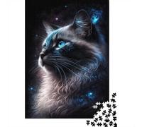 Starry Cat-35 Puzzle 1000 Pièces, Cadeau De Fin D'année, 38x26cm/1000pcs | Puzzle adulte 1000 pièces : peut se faire seul ou se partager en famille ; pour une activité tranquille chez soi.