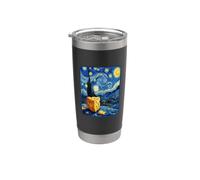 Starry Cheese Night Dairy Funny cheese lover humour Gobelet isotherme en acier inoxydable double paroi