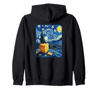 Starry Cheese Night Dairy Funny Cheese Lover Humour Sweat à Capuche