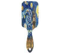 Starry Night Big Ben in London Peigne de massage pour cheveux, brosse à cheveux démêlante, brosse à cheveux saine, peigne facile à nettoyer