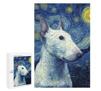 Starry Night Bull Terrier -2 Puzzle 1000 Pièces Educa Jouet en Bois Cadeau Unique Décoration Intérieure Jeu Éducatif Challenge Toy Adultes Et Enfants À Partir De 14 Ans 1000 PCS