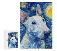 Starry Night Bull Terrier -5 Puzzle 1000 Pièces Educa Jouet en Bois Cadeau Unique Décoration Intérieure Jeu Éducatif Challenge Toy Adultes Et Enfants À Partir De 14 Ans 300 PCS