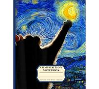 Starry Night Cat Composition Notebook: Cute Art Journal for Cat Lovers, Students, and Creative Notes