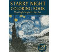 Starry Night Coloring Book: Van Gogh - Inspired Line Art