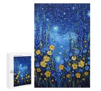 Starry Night Flowers Canvas Print -1 Puzzle 1000 Pièces Educa Jouet en Bois Cadeau Unique Décoration Intérieure Jeu Éducatif Challenge Toy Adultes Et Enfants À Partir De 14 Ans 1000 PCS