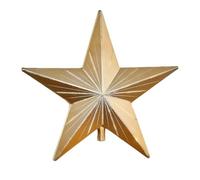 Starry Night Gingerbread Topper Topper, 5 Points en résine Top étoile, Décorations d'arbres de Noël Magiques de Vacances fantaisistes, décor élégant Double Face, pour la Magie de Vacances Gold