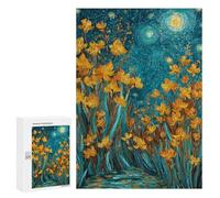 Starry Night Iris Garden -2 Puzzle 1000 Pièces Educa Jouet en Bois Cadeau Unique Décoration Intérieure Jeu Éducatif Challenge Toy Adultes Et Enfants À Partir De 14 Ans 300 PCS