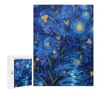 Starry Night Iris Garden Puzzle 1000 Pièces Educa Jouet en Bois Cadeau Unique Décoration Intérieure Jeu Éducatif Challenge Toy Adultes Et Enfants À Partir De 14 Ans 500 PCS