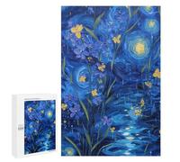 Starry Night Iris Garden Puzzle 1000 Pièces Educa Jouet en Bois Cadeau Unique Décoration Intérieure Jeu Éducatif Challenge Toy Adultes Et Enfants À Partir De 14 Ans 1000 PCS
