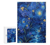 Starry Night Iris Garden Puzzle 300 Pièces Educa Jouet en Bois Cadeau Unique Décoration Intérieure Jeu Éducatif Challenge Toy Adultes Et Enfants À Partir De 14 Ans 300 PCS