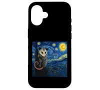 Starry Night Opossum Van Gogh Possum Coque pour iPhone 16