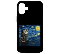 Starry Night Opossum Van Gogh Possum Coque pour iPhone 16 Plus