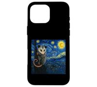 Starry Night Opossum Van Gogh Possum Coque pour iPhone 16 Pro Max