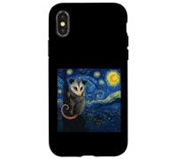 Starry Night Opossum Van Gogh Possum Coque pour iPhone X/XS