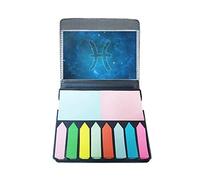 Starry Night Pisces Zodiac Constellation Self Stick Note Color Page Marqueur Boîte