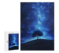 Starry Night Sky with Tree Puzzle 1000 Pièces Educa Jouet en Bois Cadeau Unique Décoration Intérieure Jeu Éducatif Challenge Toy Adultes Et Enfants À Partir De 14 Ans 300 PCS