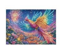 Starry Phénix Arc-en-Ciel 300 Pièces Puzzle Adolescent en Carton Anti-Déchirure Cosmos, Arche et rayonnement Difficulté Moyenne Activité Éducative Passe-Temps Petit Prix Pas Cher Premium 300 PCS