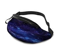 Starry Sky Sac de Taille décontracté pour Homme femmeGalaxy Starry Sky in Open Space Black Dream Astronomy Clouds Durable Fanny Pack Enjoy Sport Randonnée Course à Pied Cyclisme en Plein air