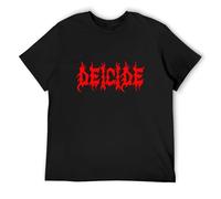 STARRY STAR Men's Deicide Shirt American Death Metal Band Deicide en T-Shirt Black 3XL