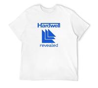 STARRY STAR Men's Hardwell Revealed Logo Music T-Shirts White XL
