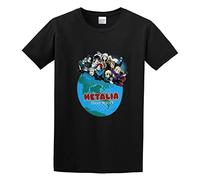 STARRY STAR Men's Hetalia World Series: Crew T-Shirts Black M