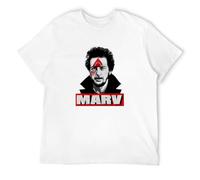STARRY STAR Men's Home Alone Marv Iron Hit Booby Trap T-Shirts White 3XL