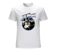 STARRY STAR Men's Jeff Beck Jeff T-Shirts White M