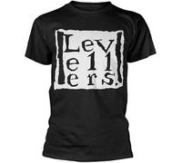 STARRY STAR Men's Levellers Logo T Shirt Black S