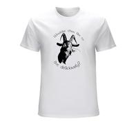 STARRY STAR Men's Live Deliciously - Funny Horror Retro Witch Satan Goat Devil T-Shirts White 3XL