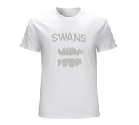 STARRY STAR Men's Swans Punk No Wave Music T-Shirts White XXL