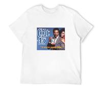 STARRY STAR Men's Vintage Colt 45 Beer Ad - Ships Fast T-Shirts White S