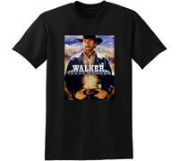 STARRY STAR Men's Walker Texas Ranger T Shirt Black XXL