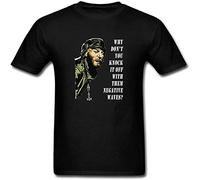 STARRY STAR Why Don't You Knock It Off with Them Negative Waves Designed T-Shirt for Men Black XXL