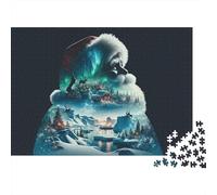 StarryNightVenice Puzzles 1000 Pièces Pour Adultes Et Enfants Statue of Liberty with Eagle Wings De L'art De La Décoration Moderne Jeu Cadeau Unique Décoration De La Maison - Décoration Murale Cadeaux