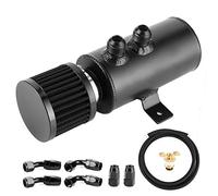 Starrypxl AN10 Oil Catch Can 0.75L 9.8ft Hose Fittings Kit Universal Car Modified Parts Breather Reservoir High Performance Engine Efficiency