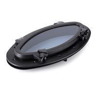 Starrypxl Anti-âge Anti-Ovale 410x220 Portlight Window Port Hole Glass pour Marin Boat Yacht RV
