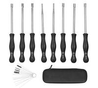 Starrypxl Carburetor Adjustment Tool Kit 10 Cleaning Needles 5 Brushes Universal Motorcycle Blowers Precision Screwdriver Set Ideal for Maintenance and Tuning Tasks