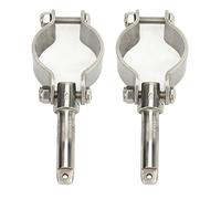 Starrypxl Crésigner sur Oarlock 304 en Acier en Acier Inoxydable Polie de Finale Pobite Oarlock pour Les Kayaks Marine Boats Radeaux à Eau 2pcs 1 5/8in