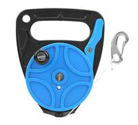 Starrypxl Diving Reel Multipurpose Portable Diving Equipment with 289FT Sturdy White Nylon Line for Underwater Diving Cave Wreck Diving Kayaking ABS Plastic 83Meter (Bleue)