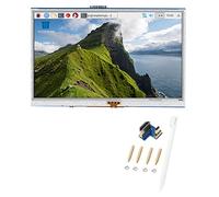 Starrypxl Écran HDMI Affichage LCD de 5 Pouces avec Un Profil Tactile résistif à 4 câbles Haute résolution 800x480 Dots Qualité de l'image pour 3B + 4B Installation Facile et Utilisation