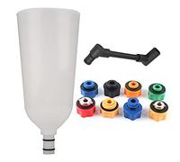 Starrypxl Ensemble d'adaptateurs pour entonnoir à huile moteur, 10 pièces, tube d'extension pivotant et décalé, outil polyvalent pour voiture et fourgonnette, pour un transfert de