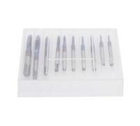 Starrypxl Grande Offre Jeu de tarauds à vis en acier au tungstène, Kit de tarauds à cannelure droite pour bois et plastique aluminium M1 M1.2 M1.4 M1.6 M1.7 M1.8 M2 M2.5 M3 M3.5 10 pièces