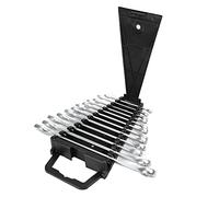 Starrypxl Jeu de 12 clés à double tête multifonctions en acier au chrome vanadium 6-19 mm Clé industrielle Outils polyvalents Entretien de voiture Camion Conception durable