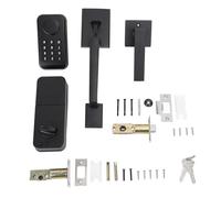 Starrypxl Keyless Entry Lock Set Empreinte Auto Electronic Keypad Deadbolt Digital Smart Code poignée poignée de porte Black Secure Home Office 1 Pack